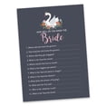 thumbnail image 2 of Inkdotpot 50-PackSwanHow Well Do You Know The Bride Bridal Shower Bachelorette PartyGameWho Know The Bride Best ActivityCards, 2 of 7