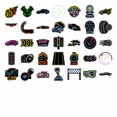 thumbnail image 5 of 35pcs Neon Stickers Racing Car Stickers Speed Motorsport Stickers for Laptops Notebooks Suitcases, 5 of 9