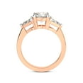 thumbnail image 5 of 2 Carat IGI Certified Pear Shape Lab Grown Diamond Engagement Ring | 14K Rose Gold |Caroline Three Stone Side Trillion Diamond Ring | FG-VS1-VS2 Quality Friendly Diamonds, 5 of 5