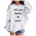 thumbnail image 4 of Valentine's Day Hoodies for Teen Girl Hoodies Love Print Oversized Hoodie Girls Casual Long Sleeve Loose Pullover Girls' Fashion Hoodies & Sweatshirts Girls Clothes Size 8-9, 4 of 5