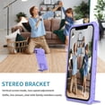 thumbnail image 5 of JTCASES for iPhone 11 Case, Sliding Camera Cover & Foldable Kickstand Shockproof Corners Anti-fall Rugged Anti-slip PC TPU Heavy Duty Protective Hybitd Shell - Purple, 5 of 12