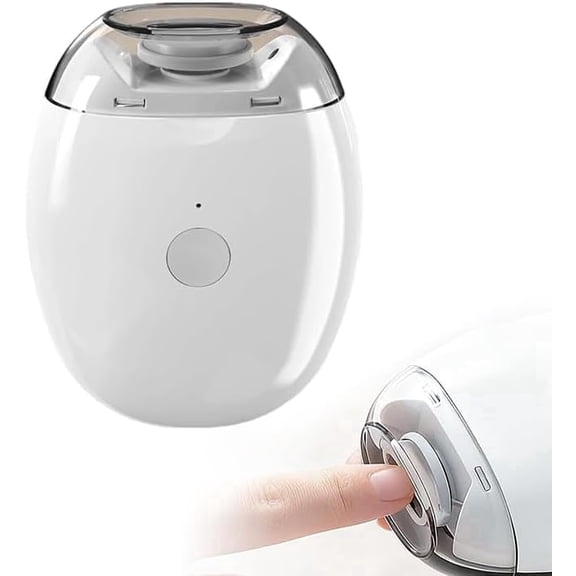 Automatic Nail Clipper & Grinder, Rechargeable Fingernail Trimmer with LED Light, 3-Speed Quiet Nail Care Tool for Adults, Seniors & Babies (1PC)