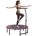 thumbnail image 1 of Soozier 45" Mini Trampoline, Foldable Fitness Exercise Rebounder, 1 of 10