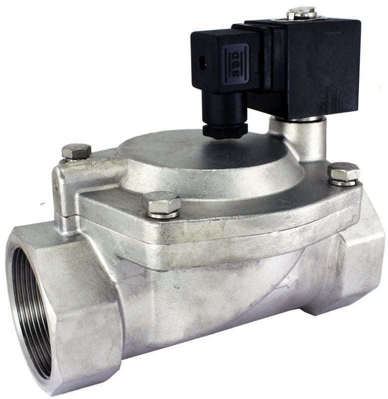 DFD 2" NPT Normally Closed Stainless Steel 110v AC Solenoid Valve Viton