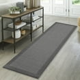 thumbnail image 2 of Mainstays Farmhouse Faux Sisal Border Runner Rug, Gray, 2'6" x 8', 2 of 8