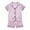 Pink, variant on Otqutp Kids Outfits Set for Party Kids Toddler Baby Girls Spring Summer Cartoon Print Short Sleeve Sleepwear Outfits Pajamas Spring Summer Clothing