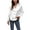 White, variant on Capreze Work Office Shirt Tops for Women New Long Sleeve Loose Baggy Casual Tunic Top Blouse Ladies Satin Basic Tee Tops S Champagne