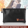 thumbnail image 2 of CAROOTU Fireproof Document Bag Fire Resistant Waterproof Envelope Pouch for, 2 of 5