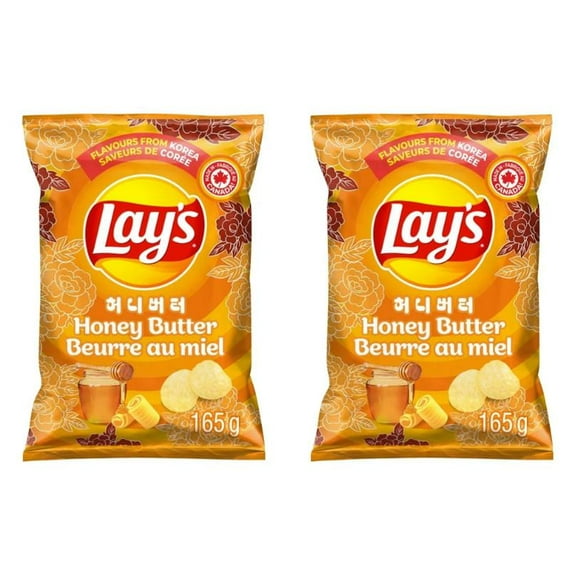Lay's Honey Butter Flavored Potato Chips, 200g (2 Pack)