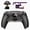 Rubberized Clear & Black, variant on eXtremeRate SPARK Back Paddles Kit for PS5 Controller BDM-010 020 Models, OLED Display + Clicky Trigger Stops + Ergonomic Rubberized Grips Remappable 4 Back Buttons Set for PS5 Controller - Black