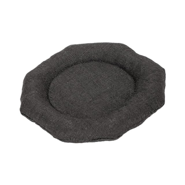 Posavasos minimalista para taza de café, resistente al calor, ligero y resistente al calor. Negro