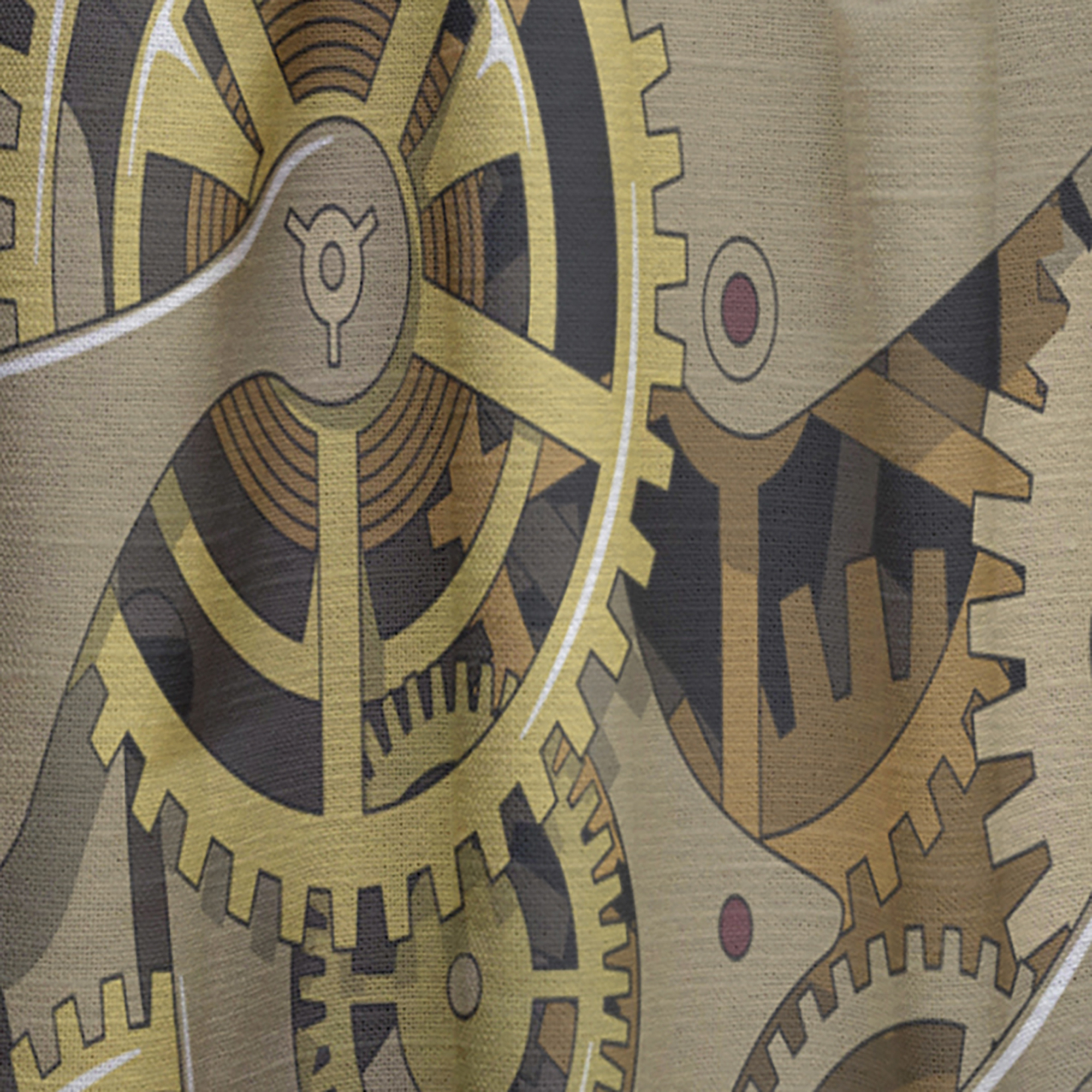 Designart 'Mechanicals Gear' Modern & Contemporary Curtain Panel