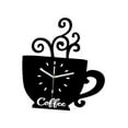 thumbnail image 4 of Café Copa de forma de pared Decoración del hogar Decoración divertida Silenciosa Silenciosa para comedor de cocina Estudio de estudio, 4 of 7