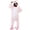 Light Pink, variant on Krdevn Adult Animal Onesie Pajamas, Hooded Cartoon Cosplay Jumpsuit for Halloween Costume & Home Loungewear,Brown