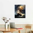 thumbnail image 3 of Acheng Canvas Wall Art - Christ In The Storm on The Sea of Galilee Poster - Boat Ocean -Fam	ous Reproductions for Living Room, Bedroom, Office 16x20 in, 3 of 5