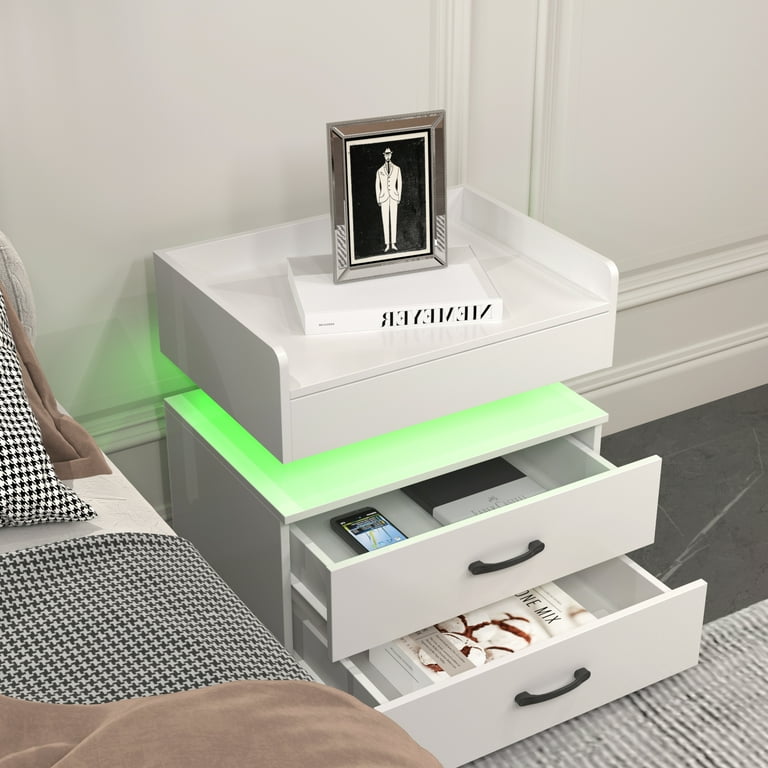 Small bedside table with usb deals