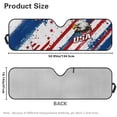 thumbnail image 5 of HUIACONG USA Eagle Flag Windshield Sun Shade for Jeep Foldable 1 Piece 250th Car Sunshade for Jeep Wrangler, Gladiator, Renegade, FJ Cruiser. X-Small Size, 5 of 6