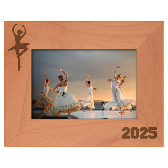 ThisWear Personalized Gifts Ballet Teacher Gift 2026 Sports Team Photo Frame Wood Engraved 4x6 Landscape Picture Frame