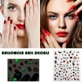 thumbnail image 5 of Halloween Nail Stickers, Glow In The Dark Nail Decals, Spooky Halloween Nail Art Stickers For Party And Trick-Or-Treat, Easy To Apply And Long-Lasting, Safe And Non-Damaging To Natural Nails, 5 of 6
