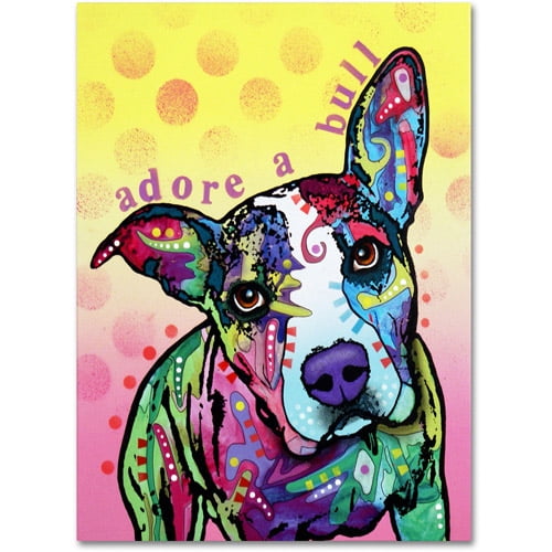 Trademark Fine Art "Adoreabull" Canvas Art by Dean Russo