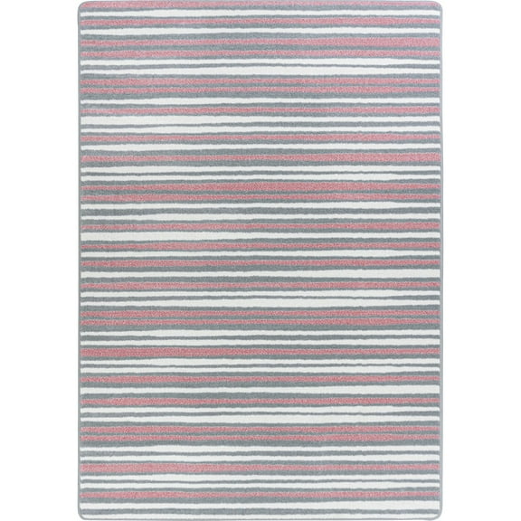 Between the Lines 7'8" x 10'9" area rug in color Blush