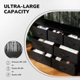 thumbnail image 4 of Dresser with 7 Drawers, Storage Organizer Units Drawers, TV Stand Fabric Storage Tower, Fabric Bins, Wood Top and Steel Frame, Black, 4 of 7