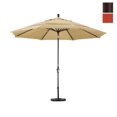 thumbnail image 1 of 11 Pieds Aluminium Marché Umbrella Collier Inclinaison Bronze/oléfine/coucher de Soleil/dwv, 1 of 2