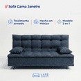 thumbnail image 2 of LASE Muebles Sofá Cama Janeiro Matrimonial Sillón Reclinable 3 Posiciones Boucle Chocolate, 2 of 7