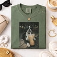 Boston Terrier Drinking Iced Coffee T-Shirt, Men & Women's Unisex ...