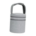 thumbnail image 2 of Bolsa para guardar botellas, portabotellas compacto, soporte para hervidor, calentador y bolsa térmica para gimnasio, senderismo, viajes y caminatas. Gris, 2 of 8