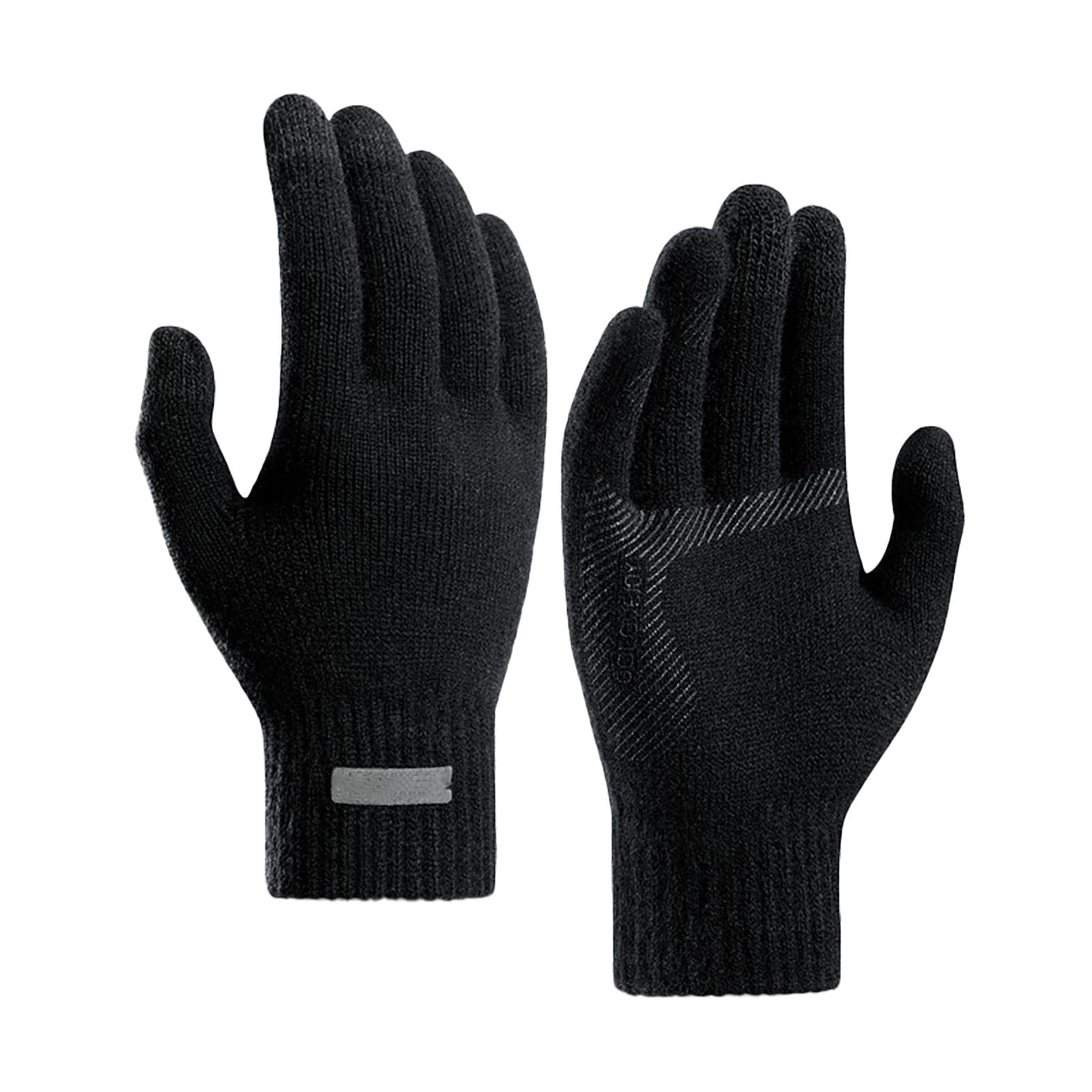 2 Pairs Winter Magic Gloves, Classic Knit Warm for Men, Women