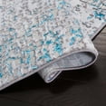 thumbnail image 6 of SAFAVIEH Amelia Jimmy Dot-Print Area Rug, Gray/Turquoise, 6'7" x 6'7" Round, 6 of 11