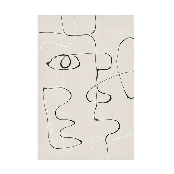 Trademark Fine Art THE MIUUS STUDIO Abstract Face No2 Canvas Wall Art