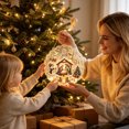thumbnail image 6 of 2D Flat Acrylic Christmas Hanging Sign 7.87in, Merry Xmas Ornament for Wall Door and Holiday Tree Indoor Mantel Home Decor., 6 of 7