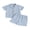 Blue, variant on Wassery Infant Boys Summer Outfits 6M 12M 18M 24M 3T 4T Toddler Boys Clothes Sets Solid Color Buttons Short Sleeve Crew Neck T-Shirts and Elastic Waist Shorts 2Pcs 0-4Y