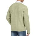 thumbnail image 4 of HAOMEILI Men's Relaxed Fit Cable Knit Crewneck Sweater, 4 of 7