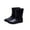 Black, variant on Xfvqtps Rain Boots for Mens Mid Calf Thick Sole Solid Color Simplicity Waterproof Non Slip Rubber Sole Outdoor Work Rain Shoes Black