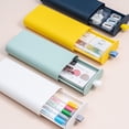 thumbnail image 4 of Organizador de cajones de escritorio Caja de almacenamiento de oficina autoadhesiva Bandeja de papelería invisible para dormitorio, Azul, S Speravity HA003824-03, 4 of 7