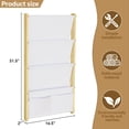 thumbnail image 5 of Wood 4-Tier Wall Mounted Kids Bookshelf – Floating Book Shelf For Kids Rooms,Nursery & Classroom, Hanging Bookcase Organizer For Books, Toddler Book Shelf, Montessori Bookshelf, Nursery Shelves, 5 of 8