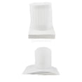 thumbnail image 1 of 20x Réglable à Usage Unique Chef Boulanger Servant Plat Blanc 11 Plat 11 Pouces, 1 of 8