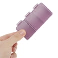 thumbnail image 5 of Unique Bargains 1 Pc Pill Case 3 Grid Design Pill Box Purple, 5 of 6