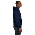 thumbnail image 2 of Men's Double Dry Action Fleece Pullover Hood, Navy - M, 2 of 2