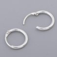 thumbnail image 3 of 4 Set S925 Plata de ley Charm Pendiente Rebordear Aro , Plata, 10mm Macarena Pendientes Dangle Drop Pendant, 3 of 8