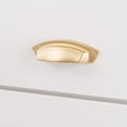 thumbnail image 3 of Hickory Hardware Hh74642 Velocity 3-3/4" Center To Center Modern Arch Cabinet Cup Handle /, 3 of 7