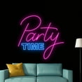 thumbnail image 5 of Handmadetneonsign Party Time Neon Sign, Party Wall Art Decor, Party Neon Light, Home Bar Pub Wall Decor, 5 of 5