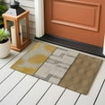 thumbnail image 4 of 2x3 Ft Entryway Area Rug, Beige Yellow Textured Kitchen Rug Runner Washable Floor Mat, Vintage Art Farmhouse Striped Non Slip Indoor Door Mat Throw Carpet for Bathroom Living Room Bedroom, 4 of 8
