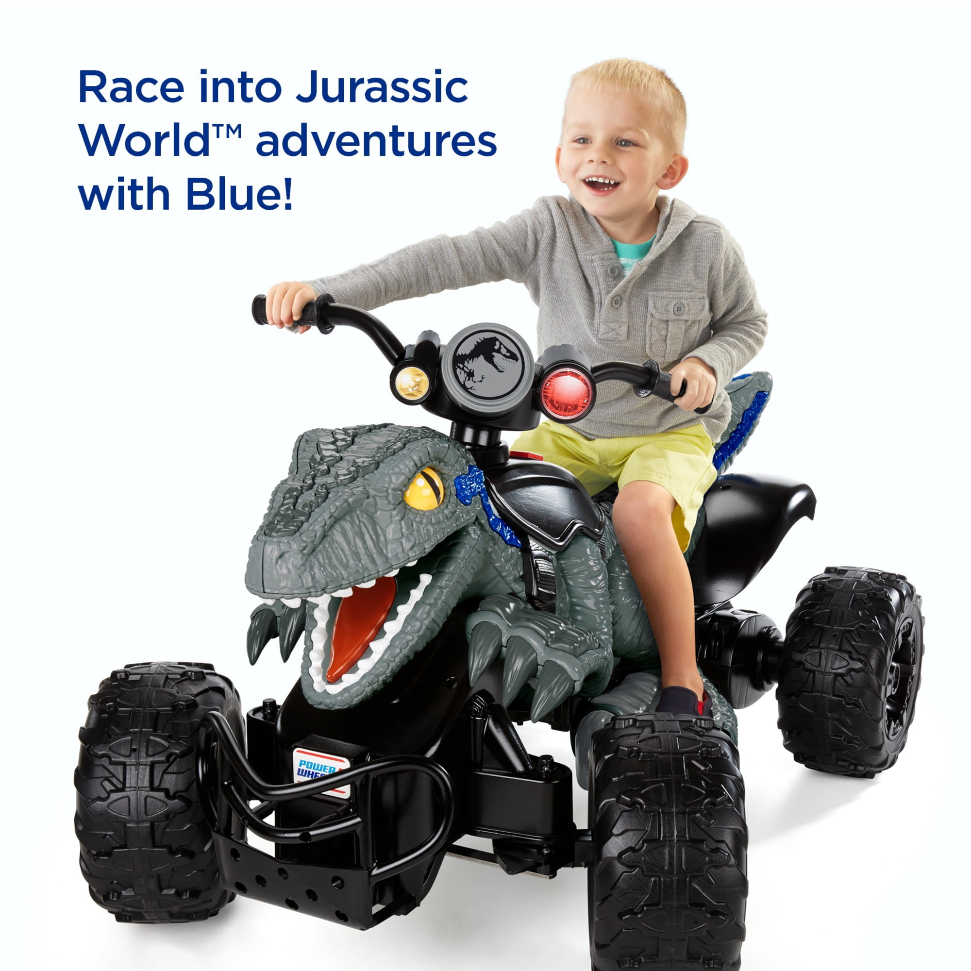 Power Wheels Jurassic World Dino Racer 12V Ride On Vehicle