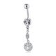 thumbnail image 1 of Chic simple elegante perla diamante circón ombligo anillo Likrtyny Para estrenar, 1 of 4