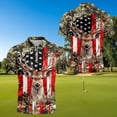 thumbnail image 4 of KUIFORTI Matching Couple Golf Shirts Camouflage Flag Deer His and Hers Golf Shirts Matching Moisture Wicking Breathable Fabric for Man 4-Way Stretch Suitable for Outdoor Sports, 4 of 6