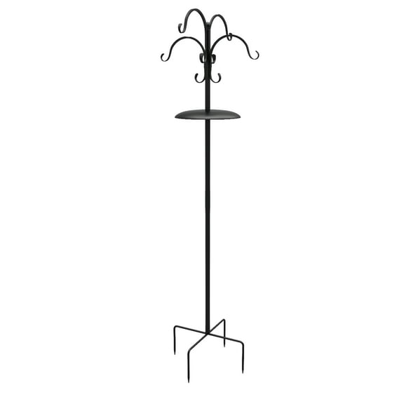 Panacea Deluxe Bird Feeding Station Kit, Black, 7'9"
